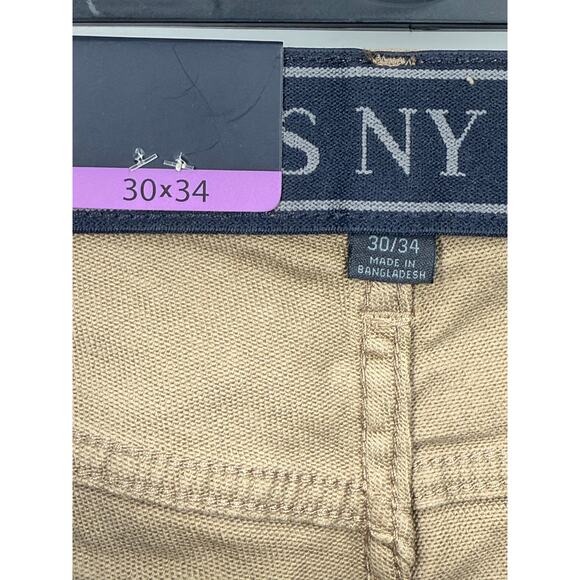 NEW - Jachs New York Men’s 5-Pocket Stretch Twill Straight Tan 30/34 - Picture 4 of 13